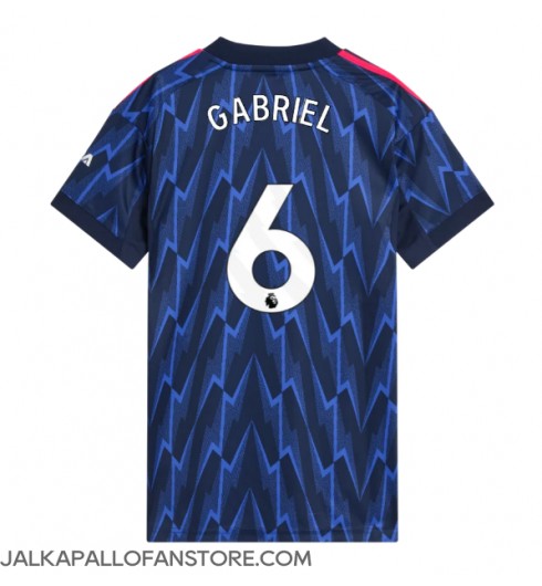 Arsenal Gabriel Magalhaes #6 Vieraspaita Naisten 2025-26 Lyhythihainen Arsenal Gabriel Magalhaes #6 Vieraspaita Naisten 2025-26 Lyhythihainen